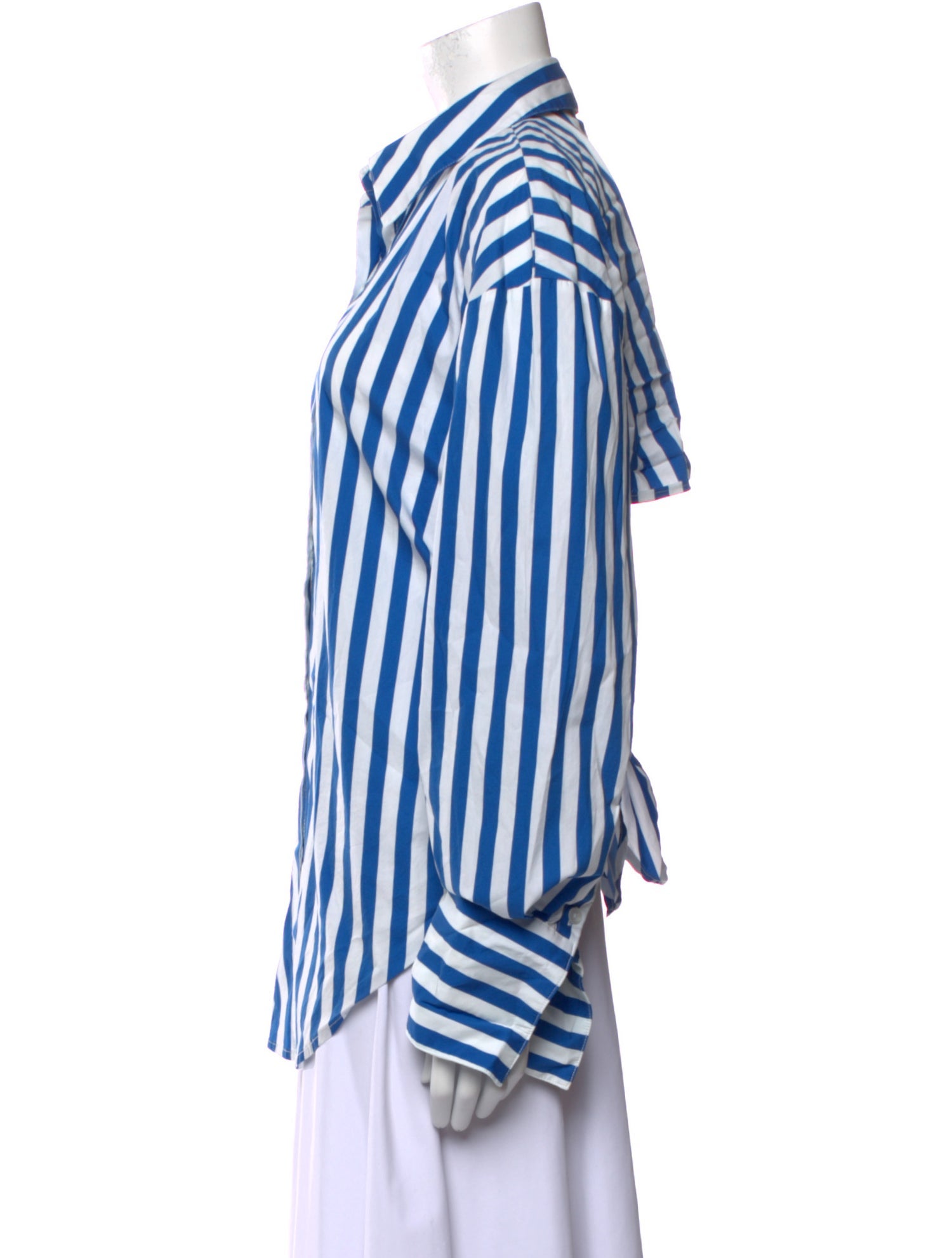 Simon Miller Striped Long Sleeve Button-Up Top