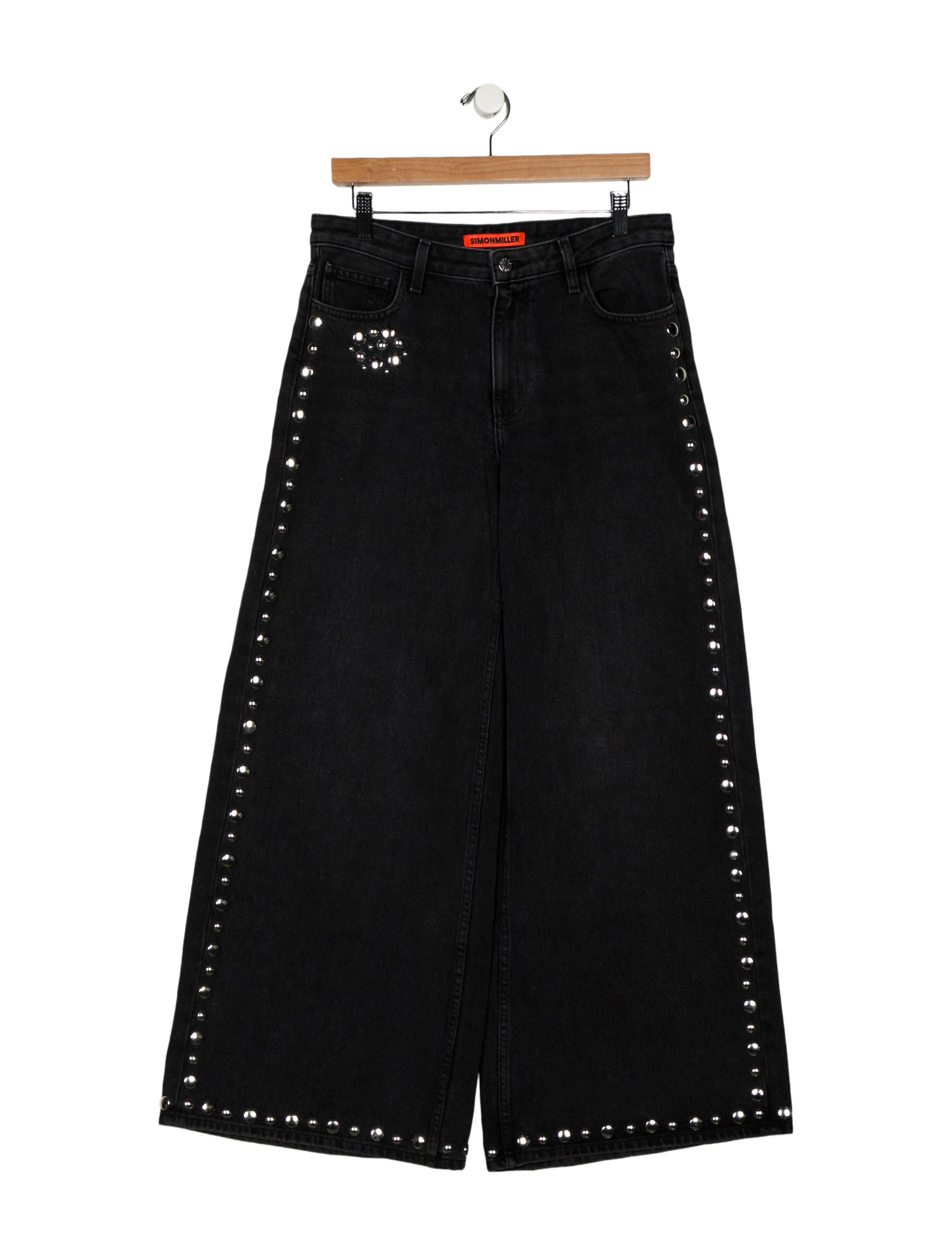 Simon Miller Mid-Rise Wide Leg Jeans