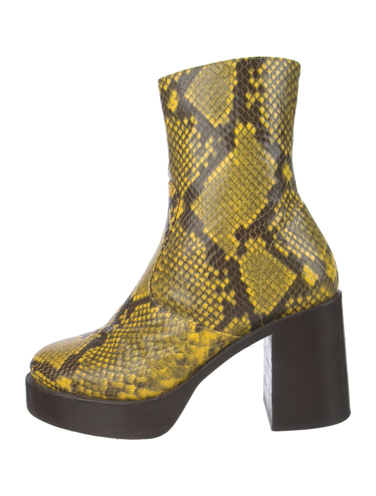 Simon Miller Leather Animal Print Boots