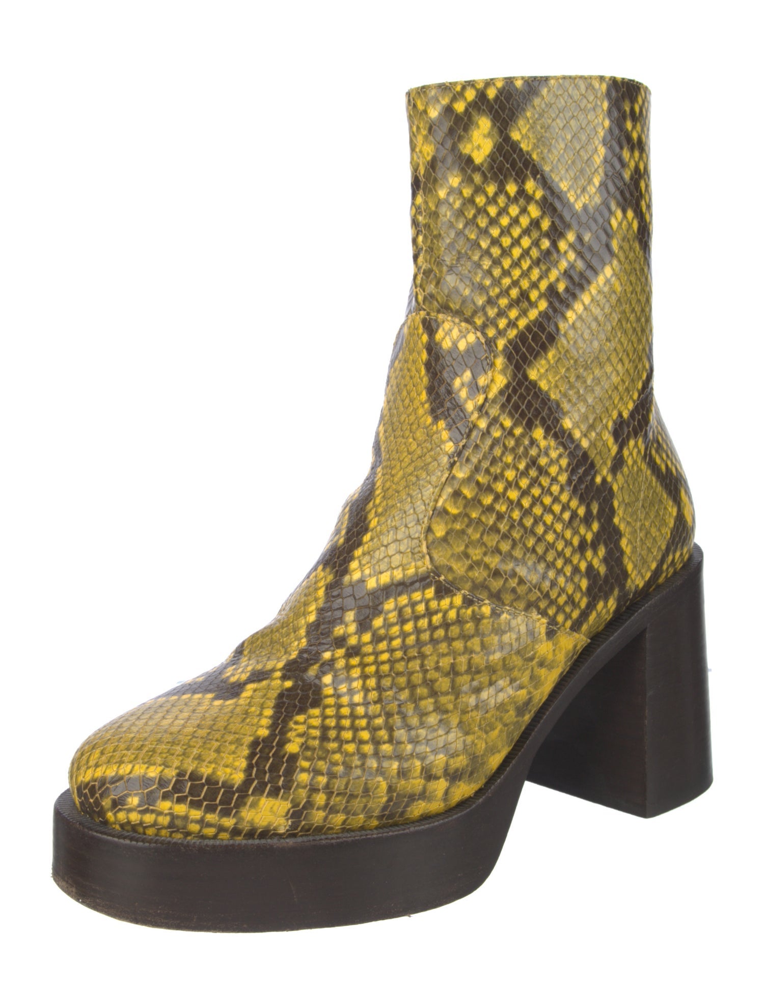 Simon Miller Leather Animal Print Boots