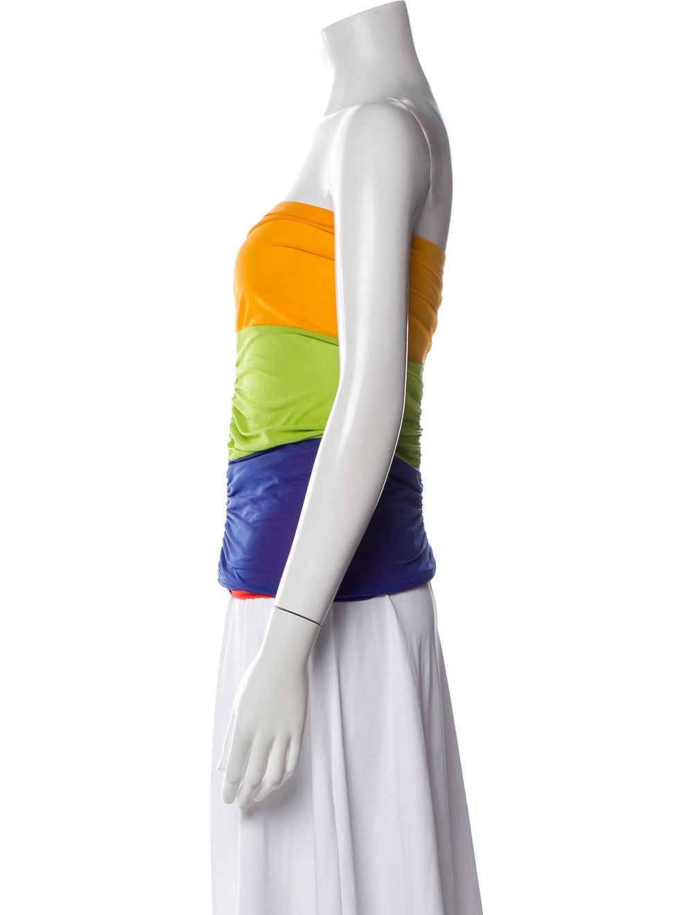 Simon Miller Colorblock Pattern Strapless Top - image 2