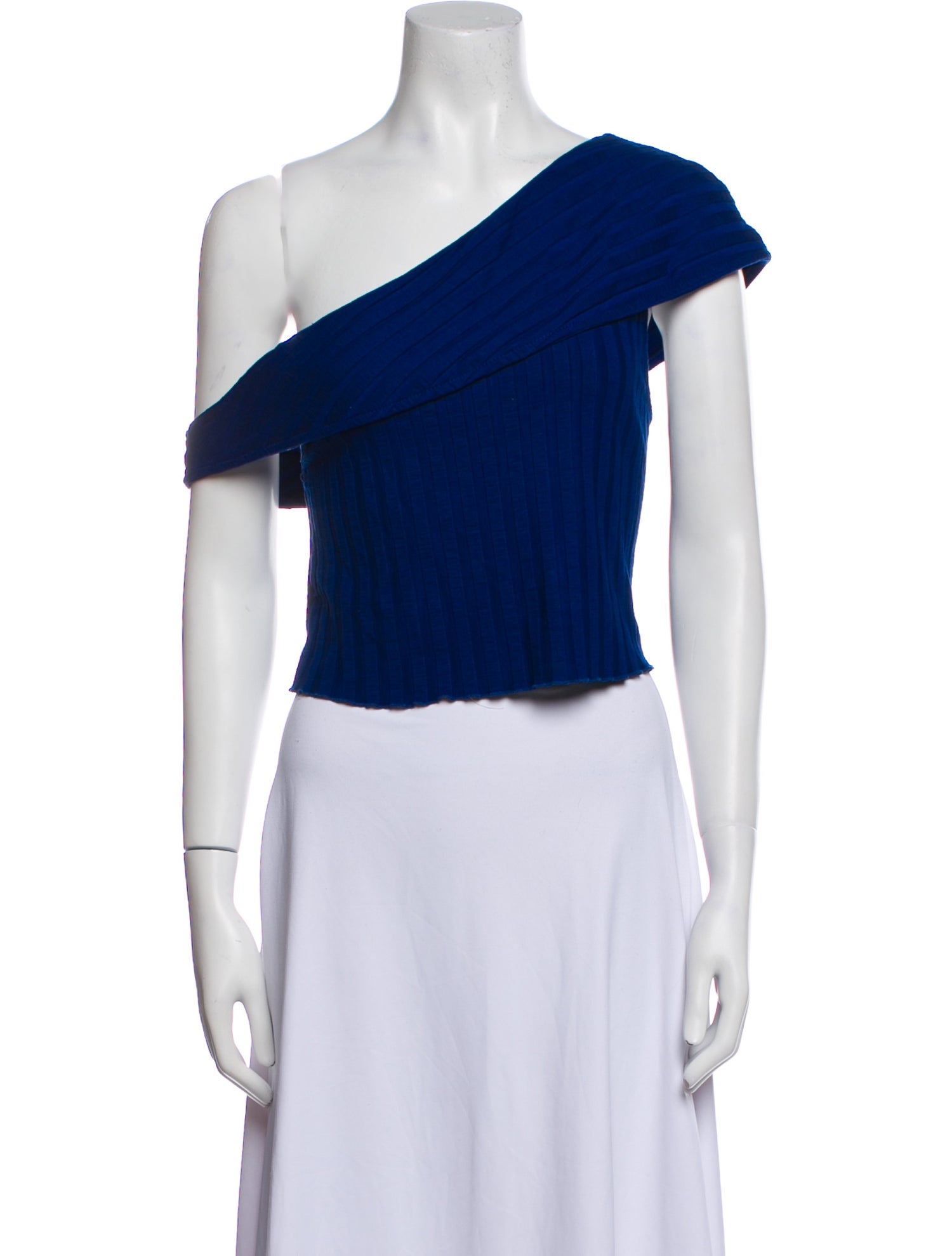 Simon Miller One-Shoulder Short Sleeve Crop Top