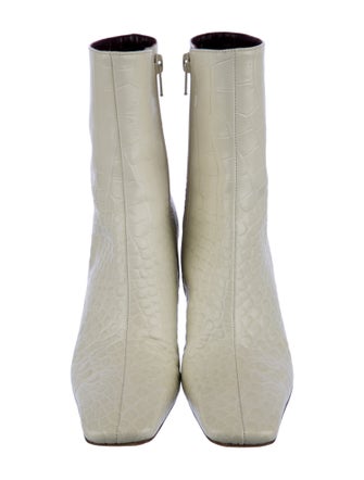 Simon Miller Embossed Leather Printed Sock Boots