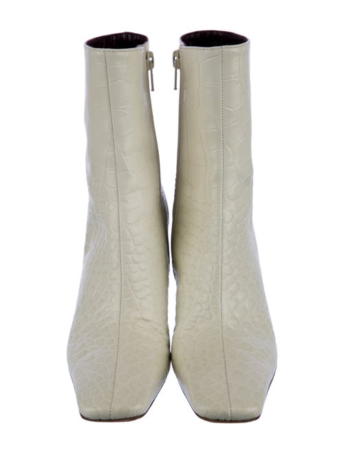 Simon Miller Embossed Leather Printed Sock Boots