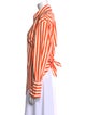 Simon Miller Striped Long Sleeve Button-Up Top