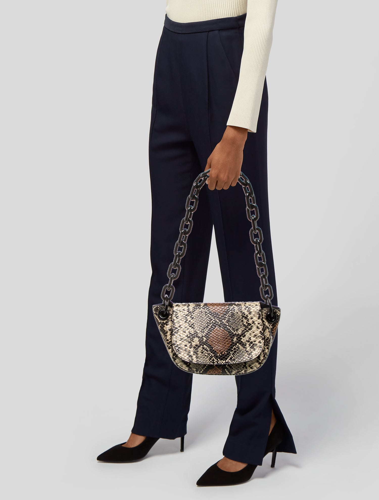 Simon Miller Embossed Leather Shoulder Bag