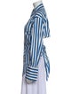 Simon Miller Striped Long Sleeve Button-Up Top