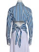 Simon Miller Striped Long Sleeve Button-Up Top