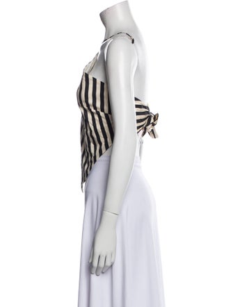 Simon Miller Striped Halterneck Crop Top