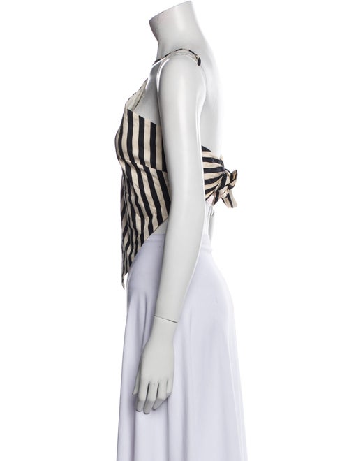 Simon Miller Striped Halterneck Crop Top