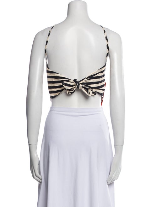 Simon Miller Striped Halterneck Crop Top