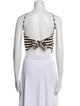 Simon Miller Striped Halterneck Crop Top