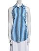 Simon Miller Striped Sleeveless Button-Up Top