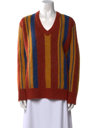 Simon Miller Striped V-Neck Sweater