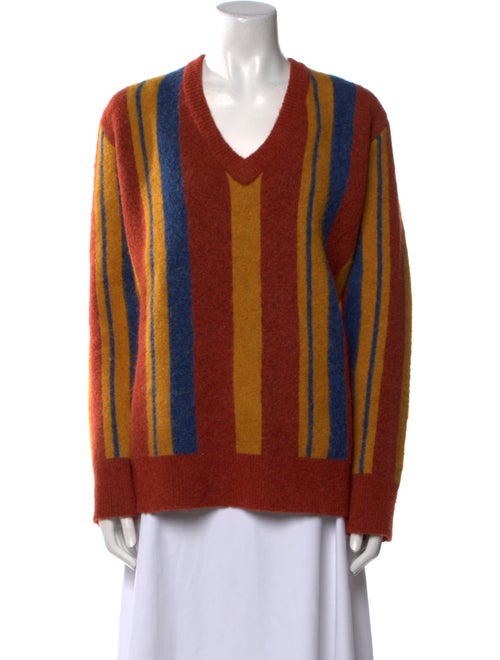 Simon Miller Striped V-Neck Sweater