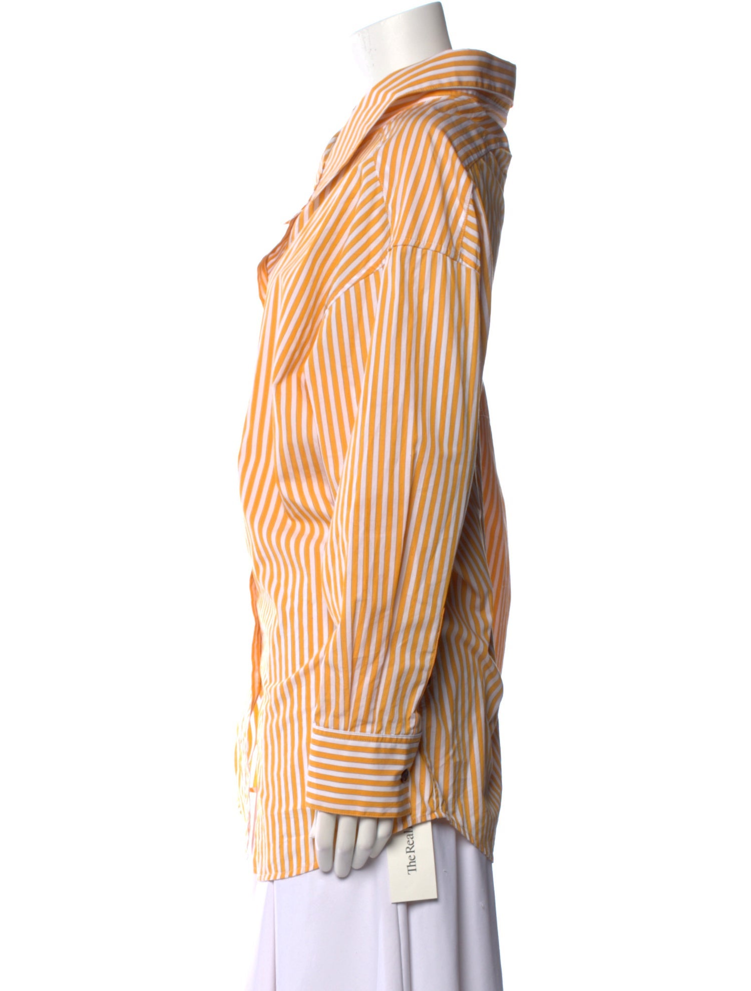 Simon Miller Striped Long Sleeve Button-Up Top