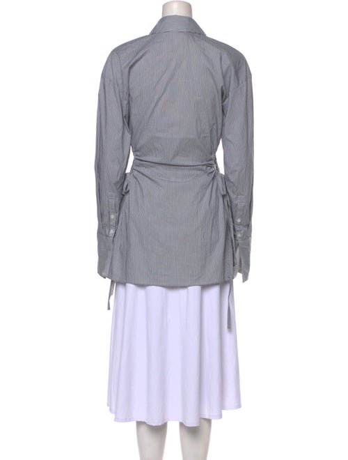 Simon Miller Striped Long Sleeve Button-Up Top