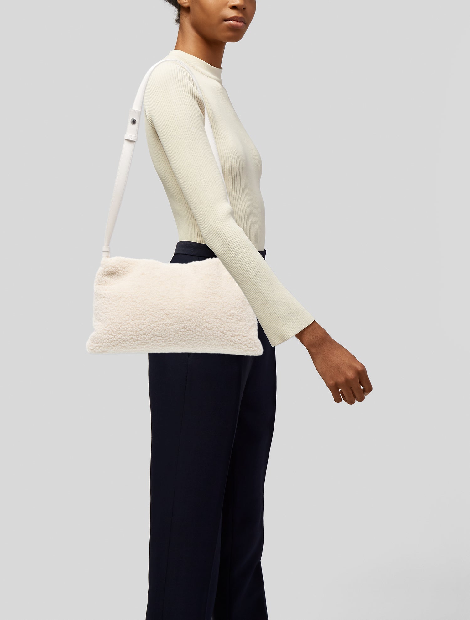 Simon Miller Shearling Crossbody Bag