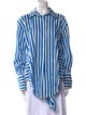 Simon Miller Striped Long Sleeve Button-Up Top