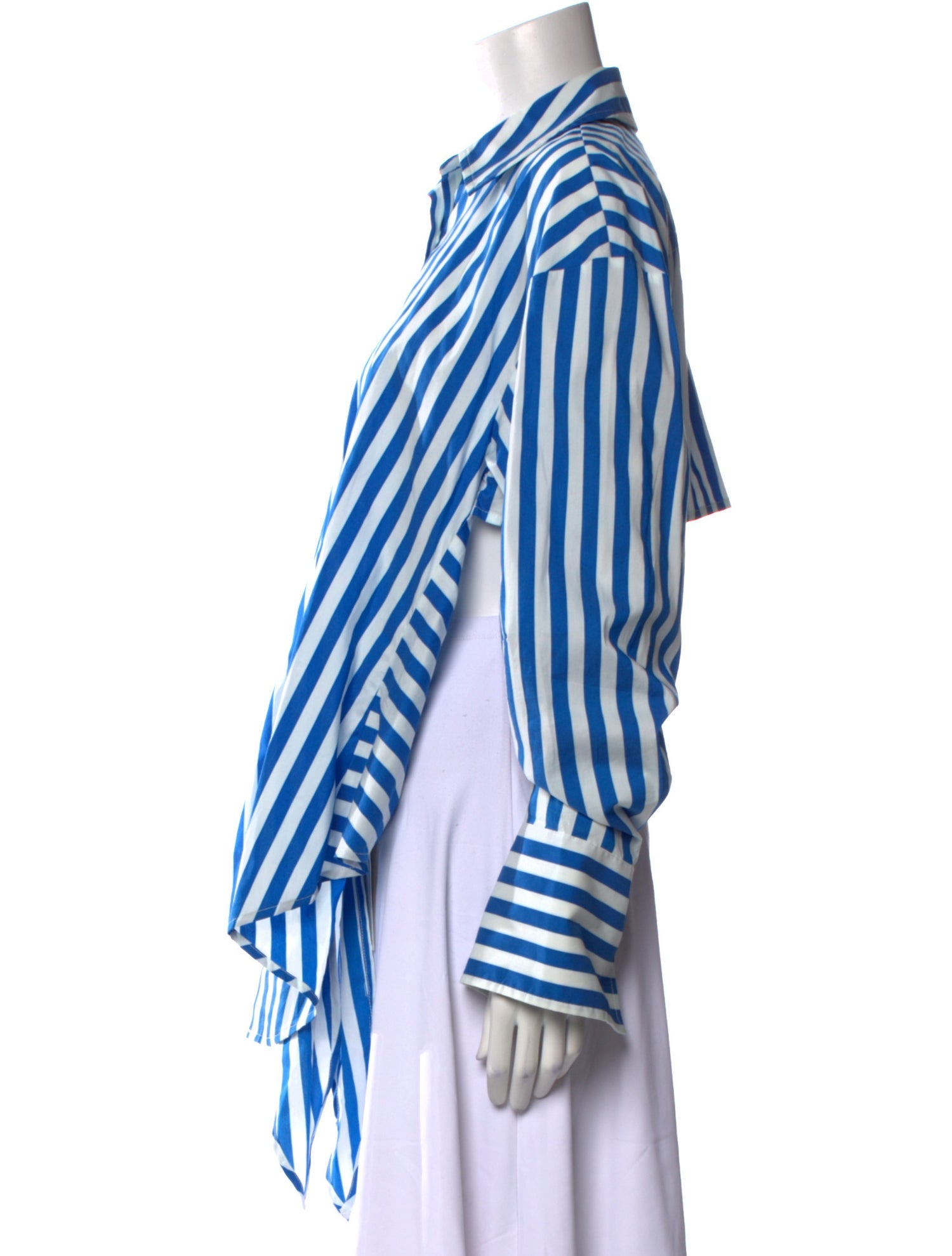 Simon Miller Striped Long Sleeve Button-Up Top