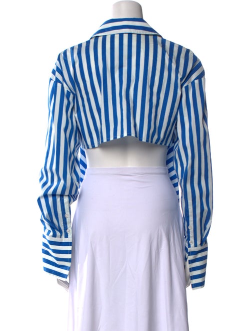 Simon Miller Striped Long Sleeve Button-Up Top