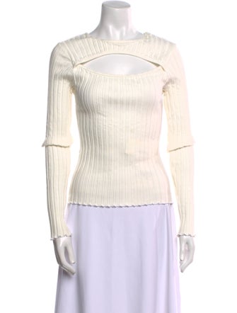 Simon Miller Off-The-Shoulder Long Sleeve Top