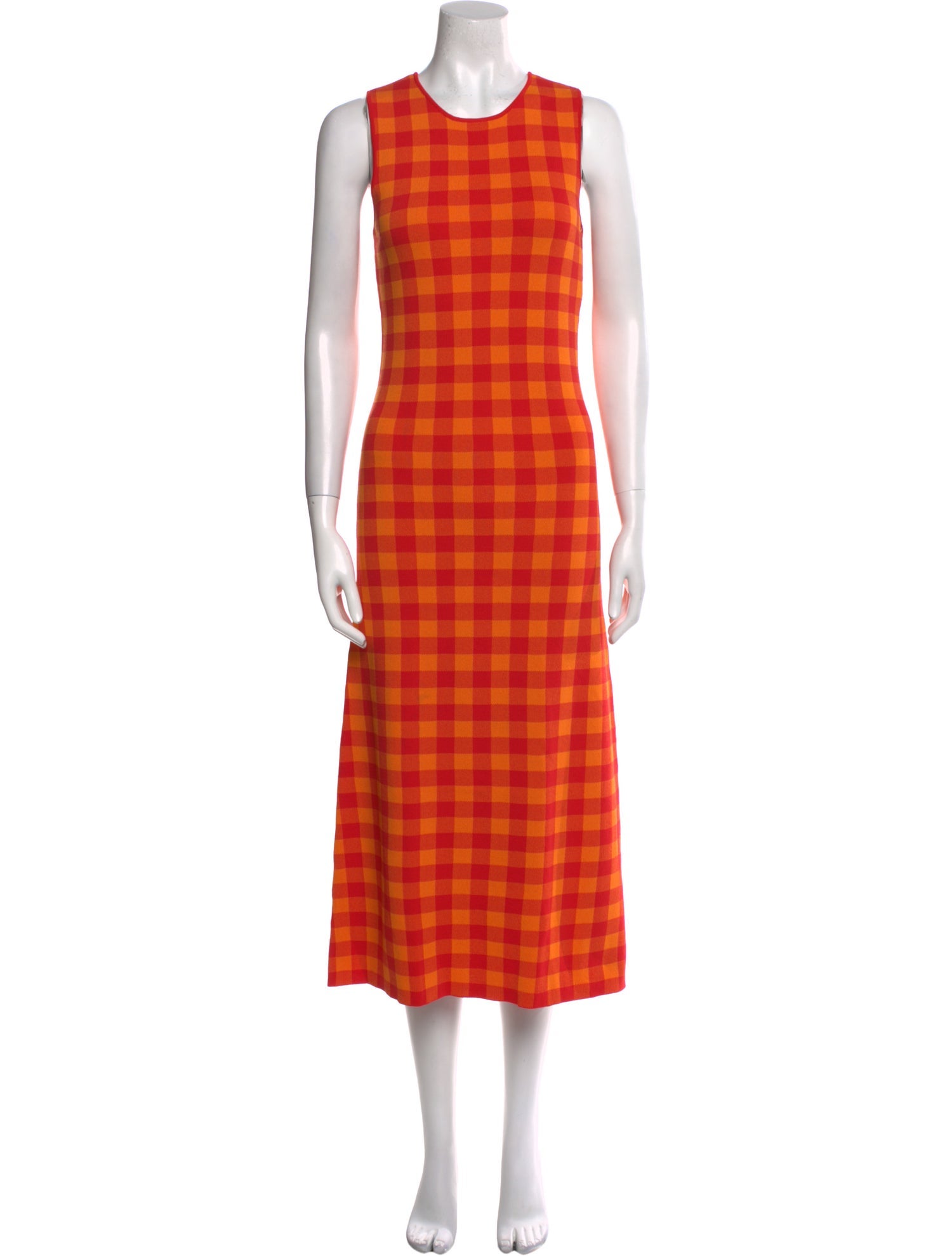 Simon Miller Plaid Print Midi Length Dress w/ Tags