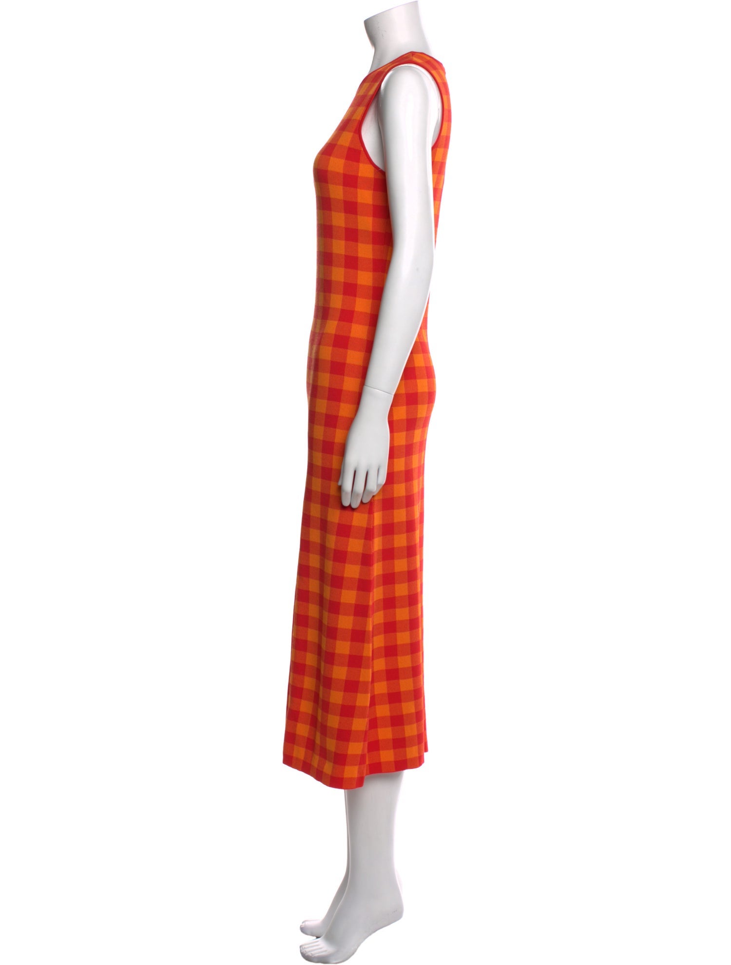 Simon Miller Plaid Print Midi Length Dress w/ Tags