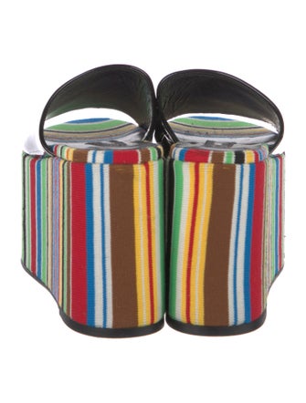 Simon Miller Leather Striped Slides