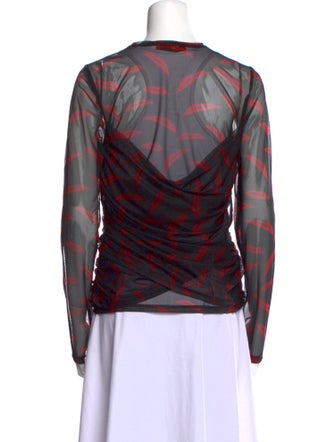 Simon Miller Printed Crew Neck Top