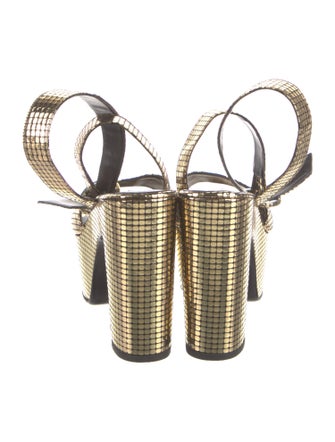 Simon Miller Leather Animal Print Sandals