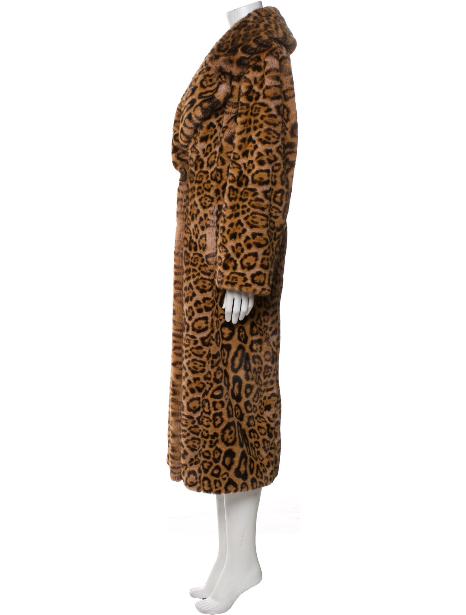 Simon Miller Animal Print Faux Fur Coat w/ Tags