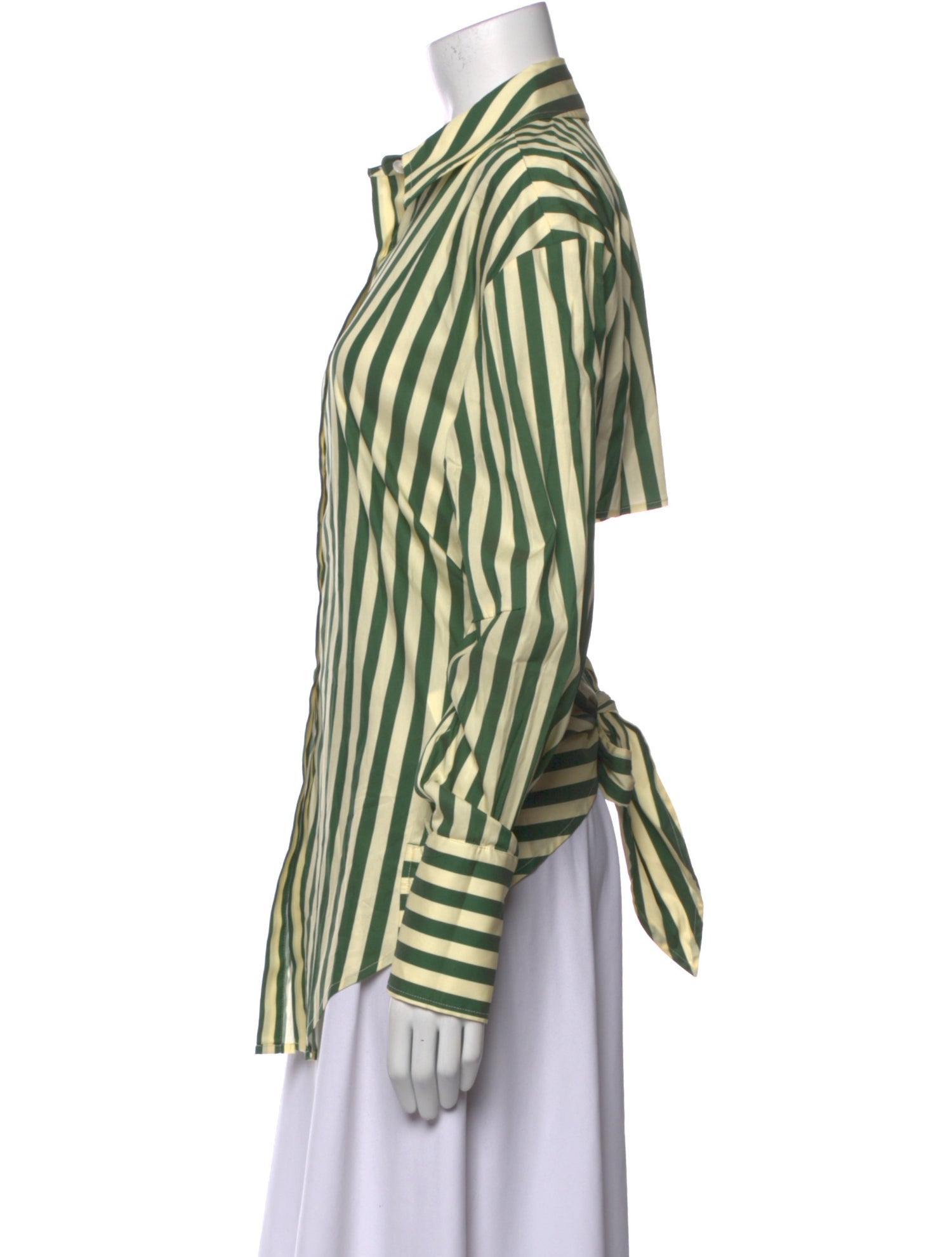 Simon Miller Striped Long Sleeve Button-Up Top w/ Tags