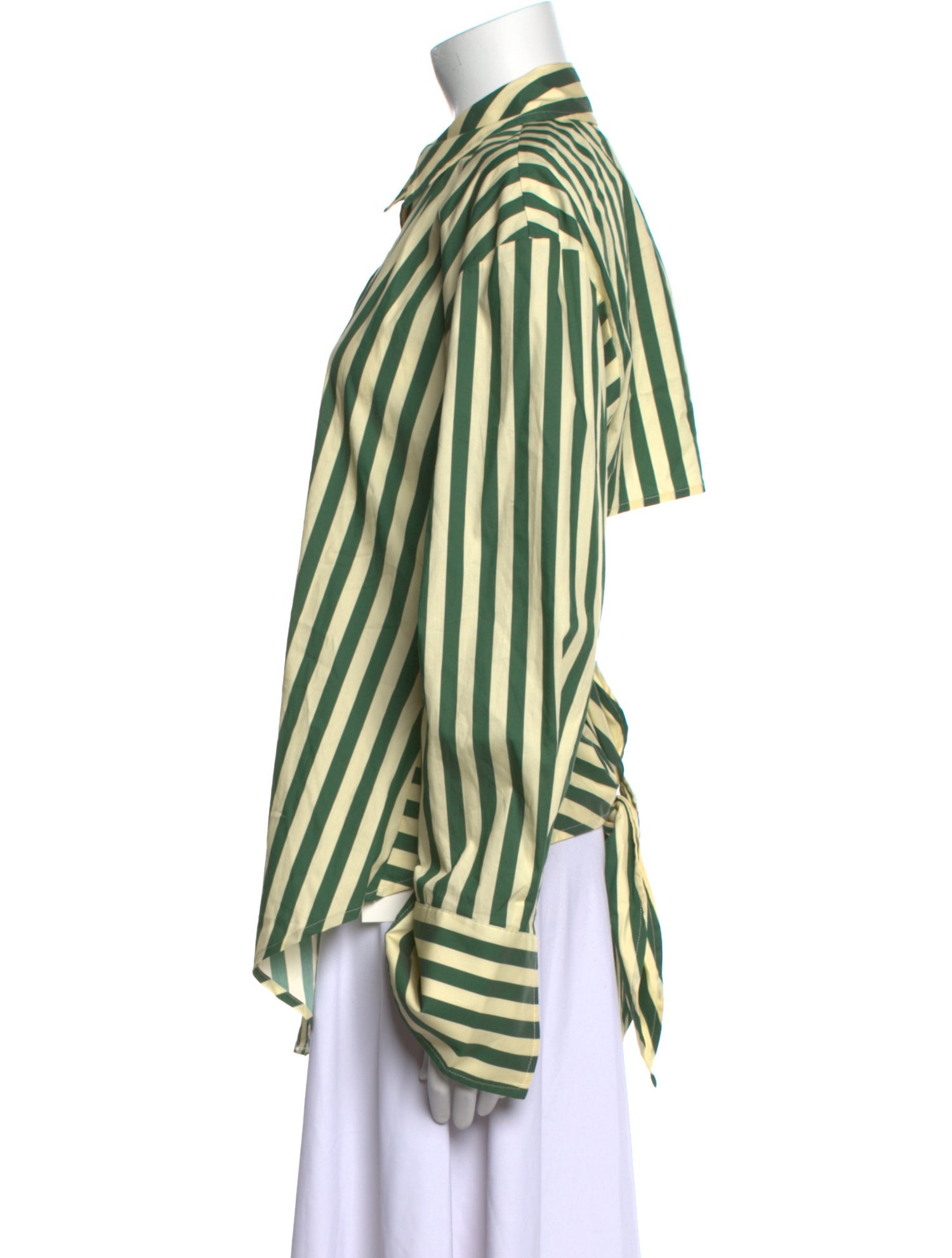 Simon Miller Striped Long Sleeve Button-Up Top