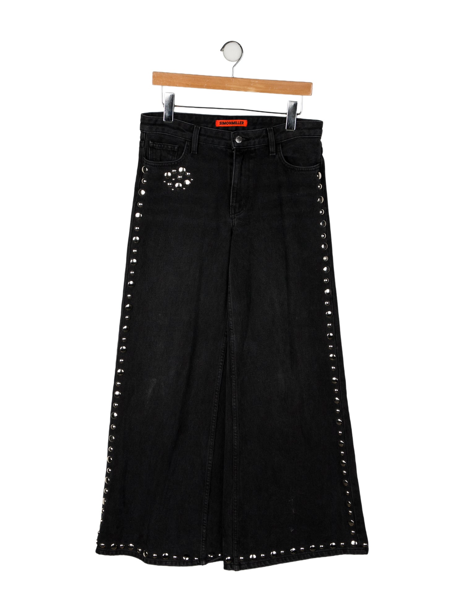 Simon Miller Mid-Rise Wide Leg Jeans