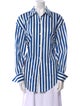Simon Miller Striped Long Sleeve Button-Up Top