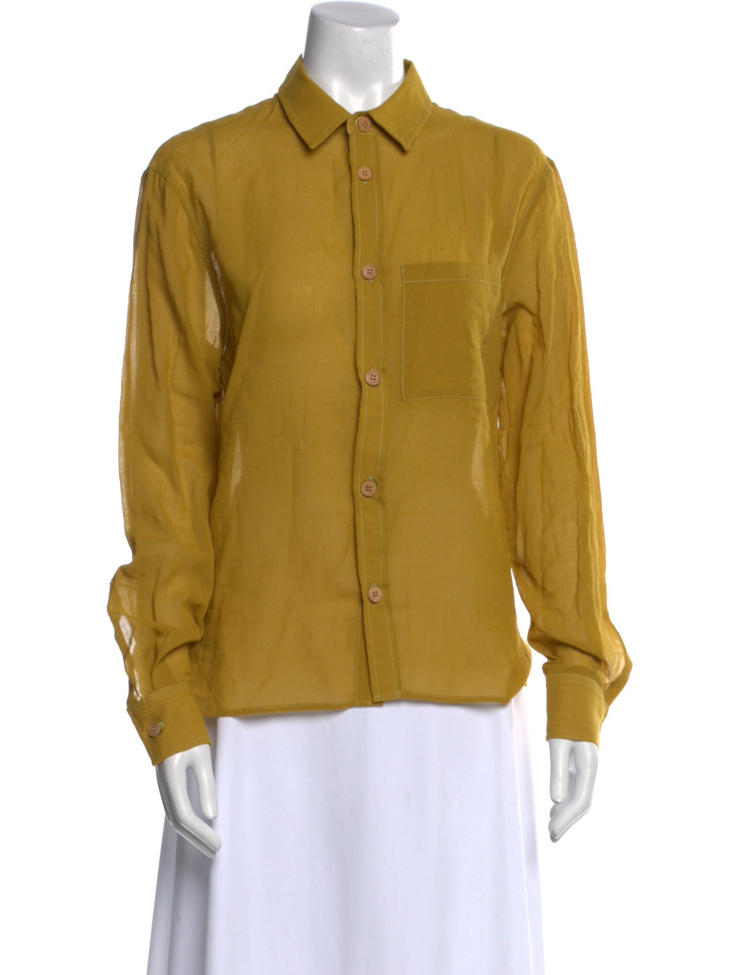 Simon Miller Long Sleeve Button-Up Top