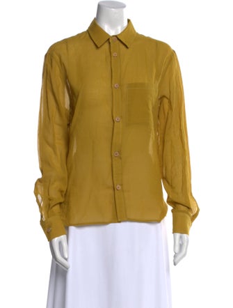 Simon Miller Long Sleeve Button-Up Top