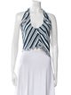 Simon Miller Striped Halterneck Crop Top