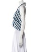 Simon Miller Striped Halterneck Crop Top
