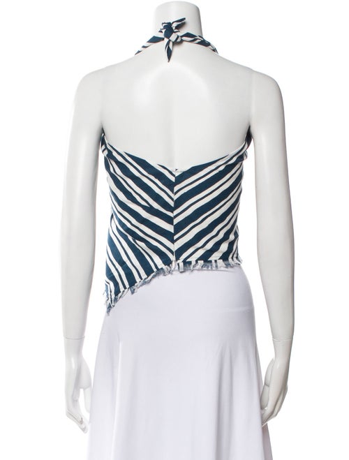 Simon Miller Striped Halterneck Crop Top