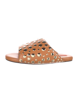 Simon Miller Leather Studded Accents Slides