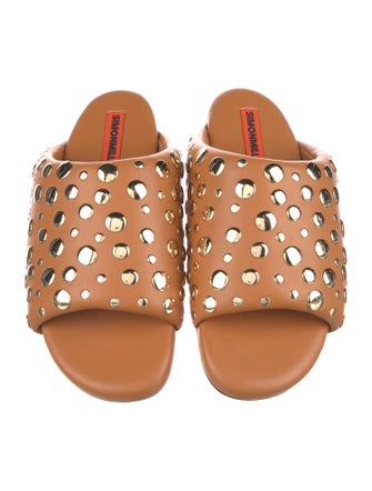 Simon Miller Leather Studded Accents Slides