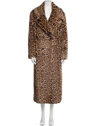 Simon Miller Animal Print Faux Fur Coat