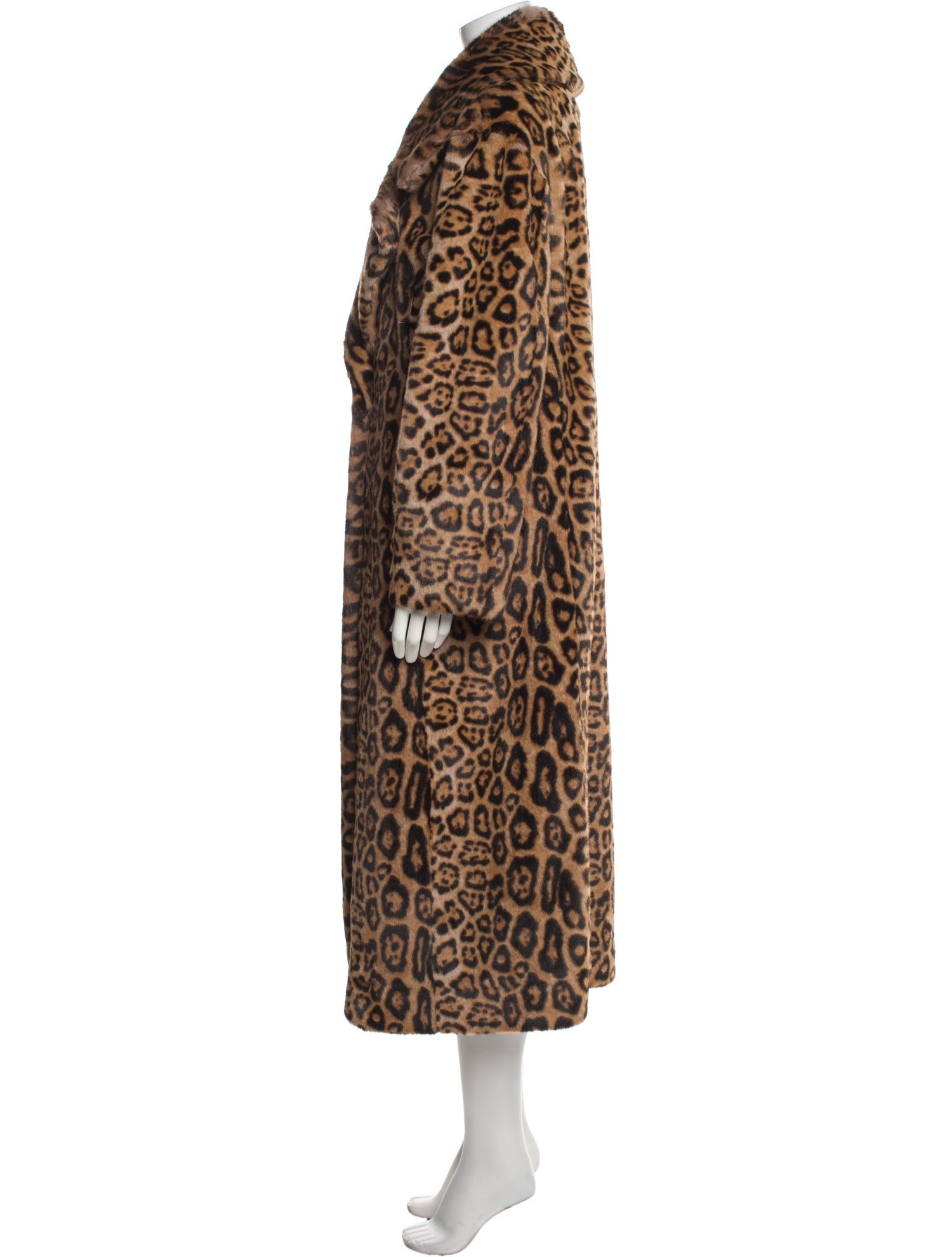 Simon Miller Animal Print Faux Fur Coat