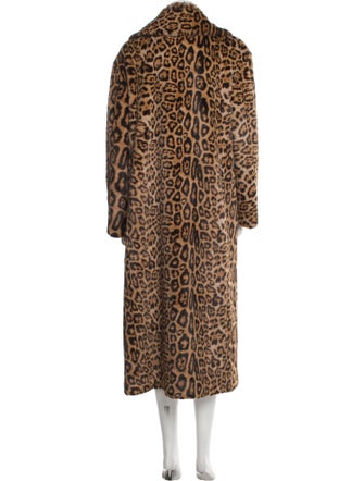 Simon Miller Animal Print Faux Fur Coat