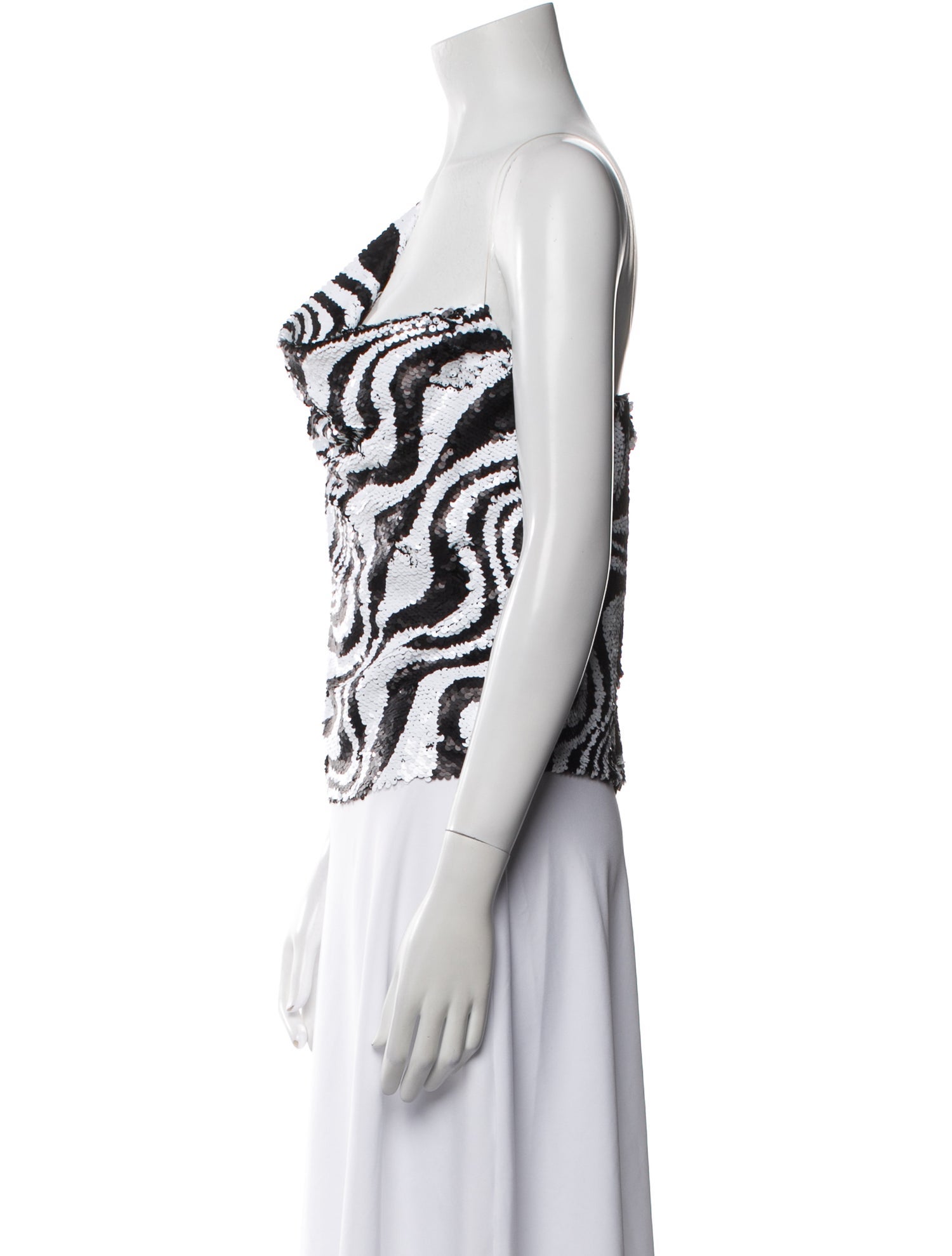 Simon Miller Printed One-Shoulder Top