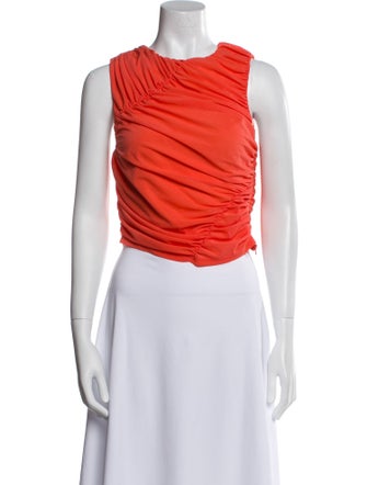 Simon Miller Crew Neck Sleeveless Crop Top