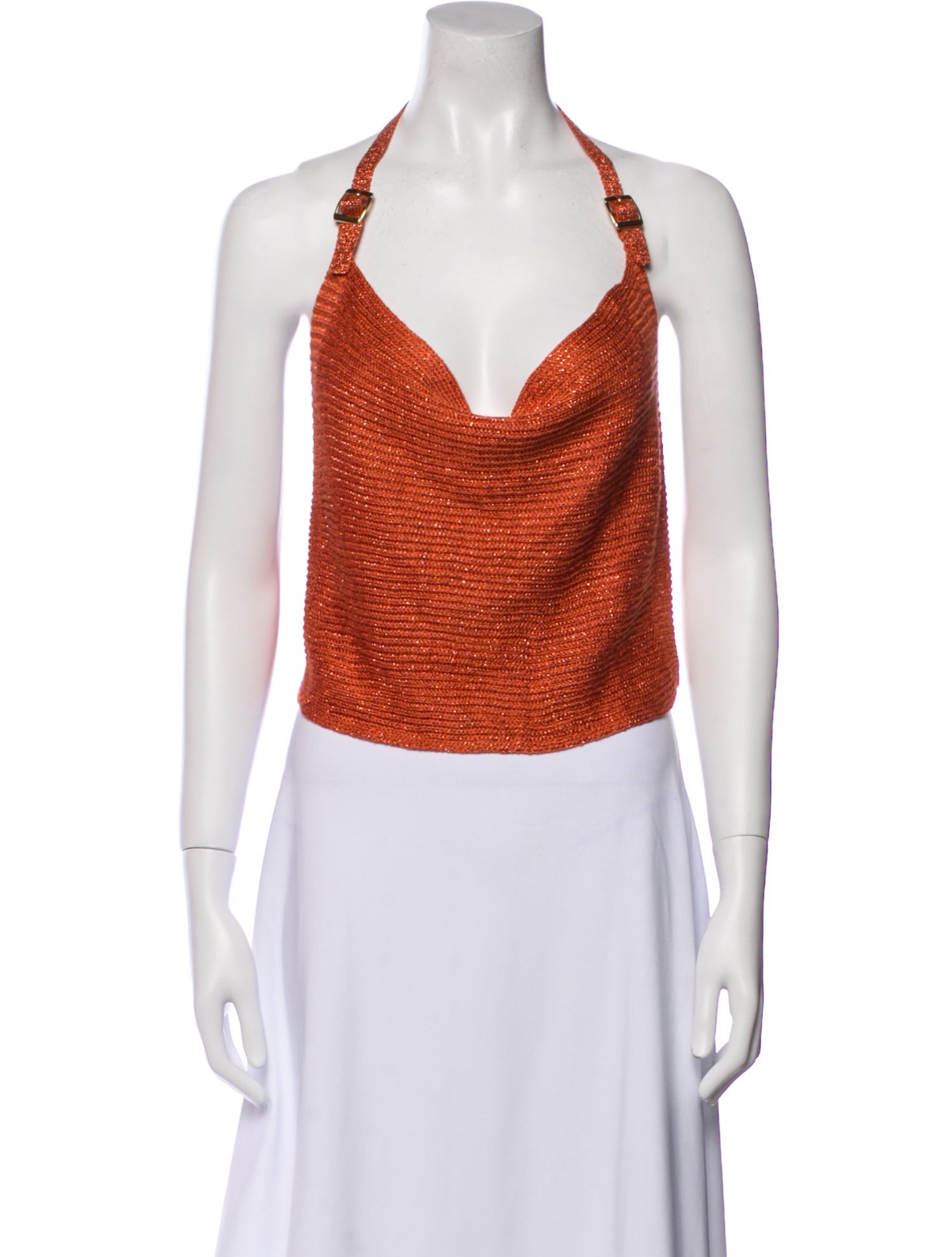 Simon Miller Cowl Neck Sleeveless Crop Top