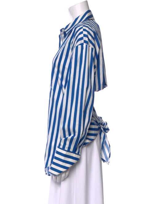 Simon Miller Striped Long Sleeve Button-Up Top